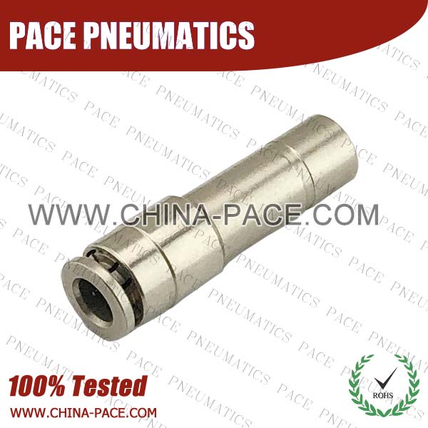 Push In Plug, Camozzi Type Brass Push In Air Fittings, All Brass Pneumatic Fittings, Nickel Plated Brass Air Fittings, Full Brass Push To Connect Fittings, one touch tube fittings, Push In Pneumatic Fittings